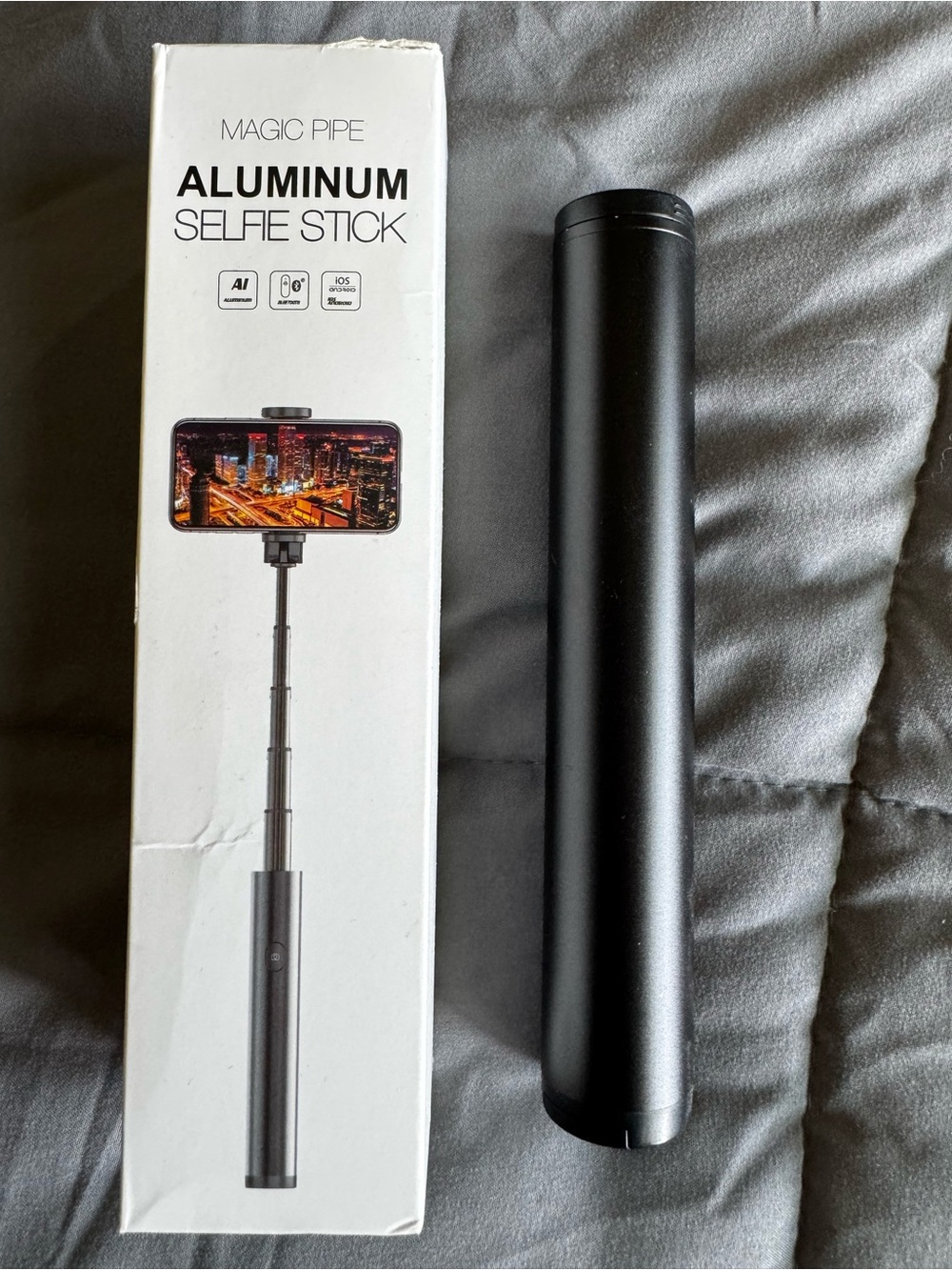 Aluminum Selfie Stick - Black
